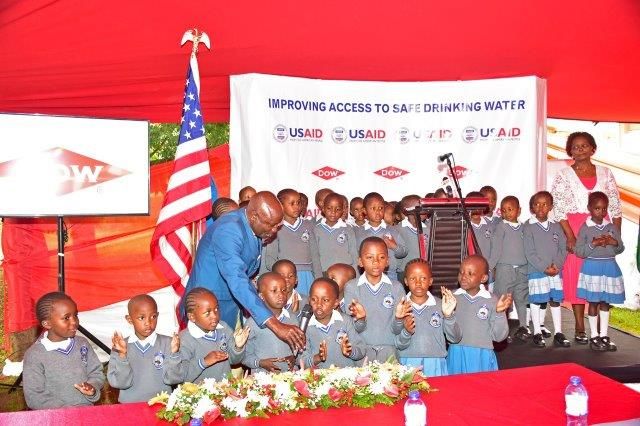 Mt. Larvena Nursery School children entertaining at the dedication of the Water Supply and Fluoride Treatment Plant..jpg
